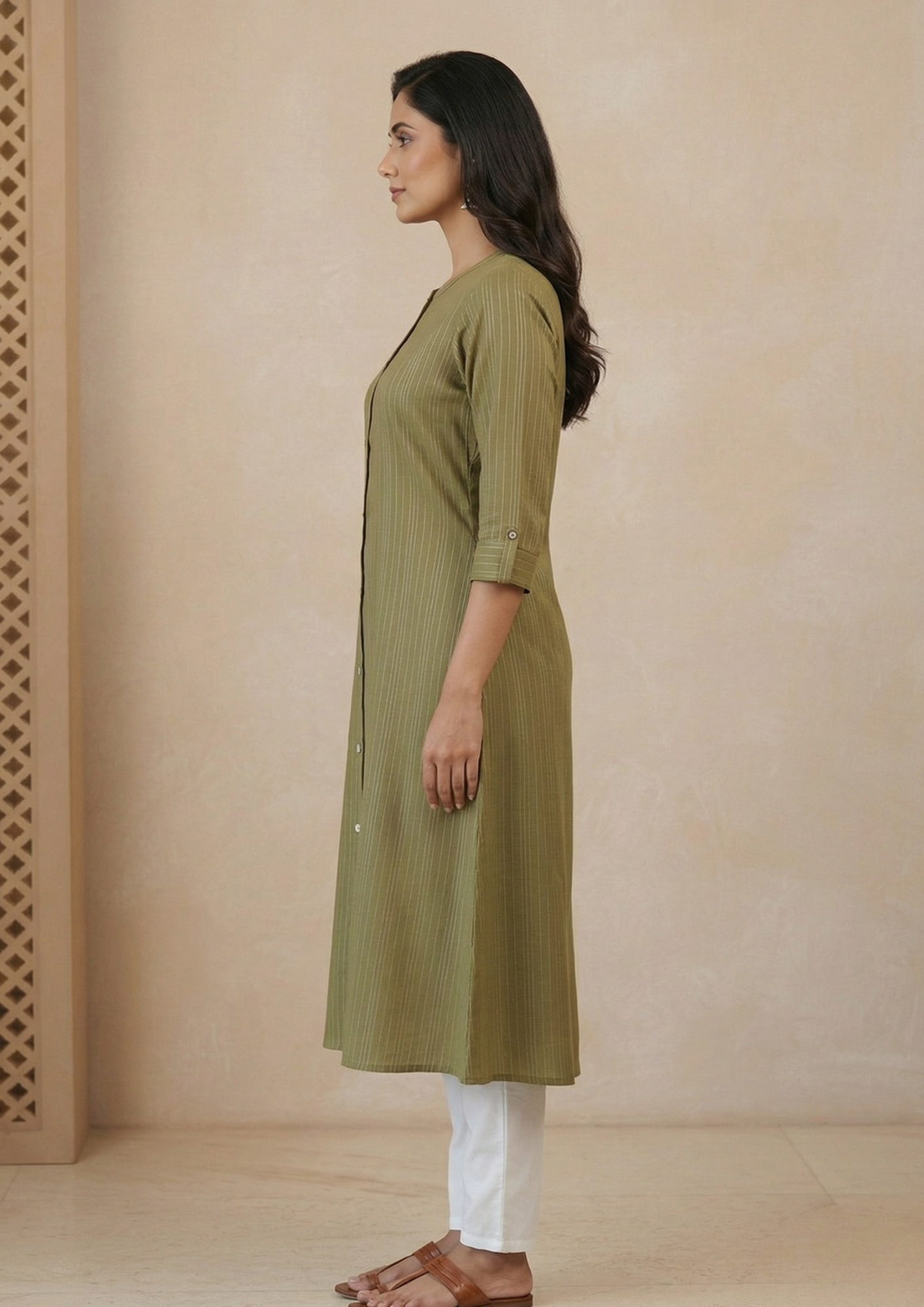 A-Linien Kleid aus Baumwolle schlicht | Velnorah