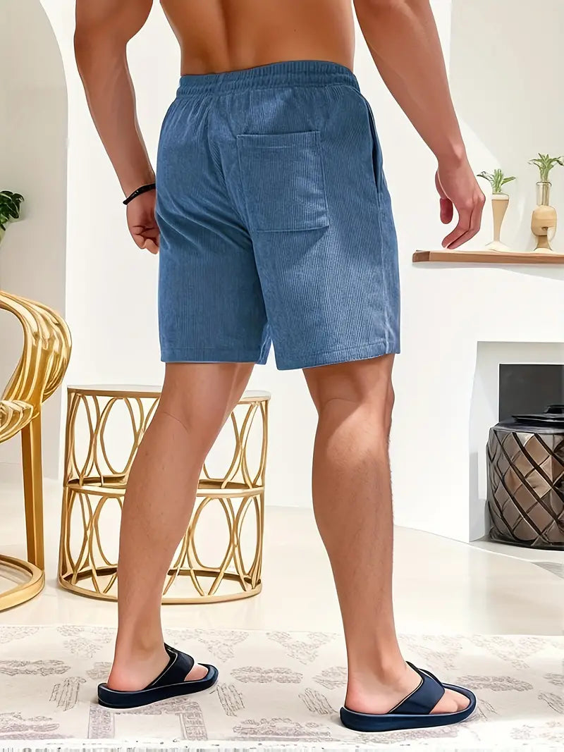 Herren Badeshorts leicht mit Kordelzug und elastischem Bund