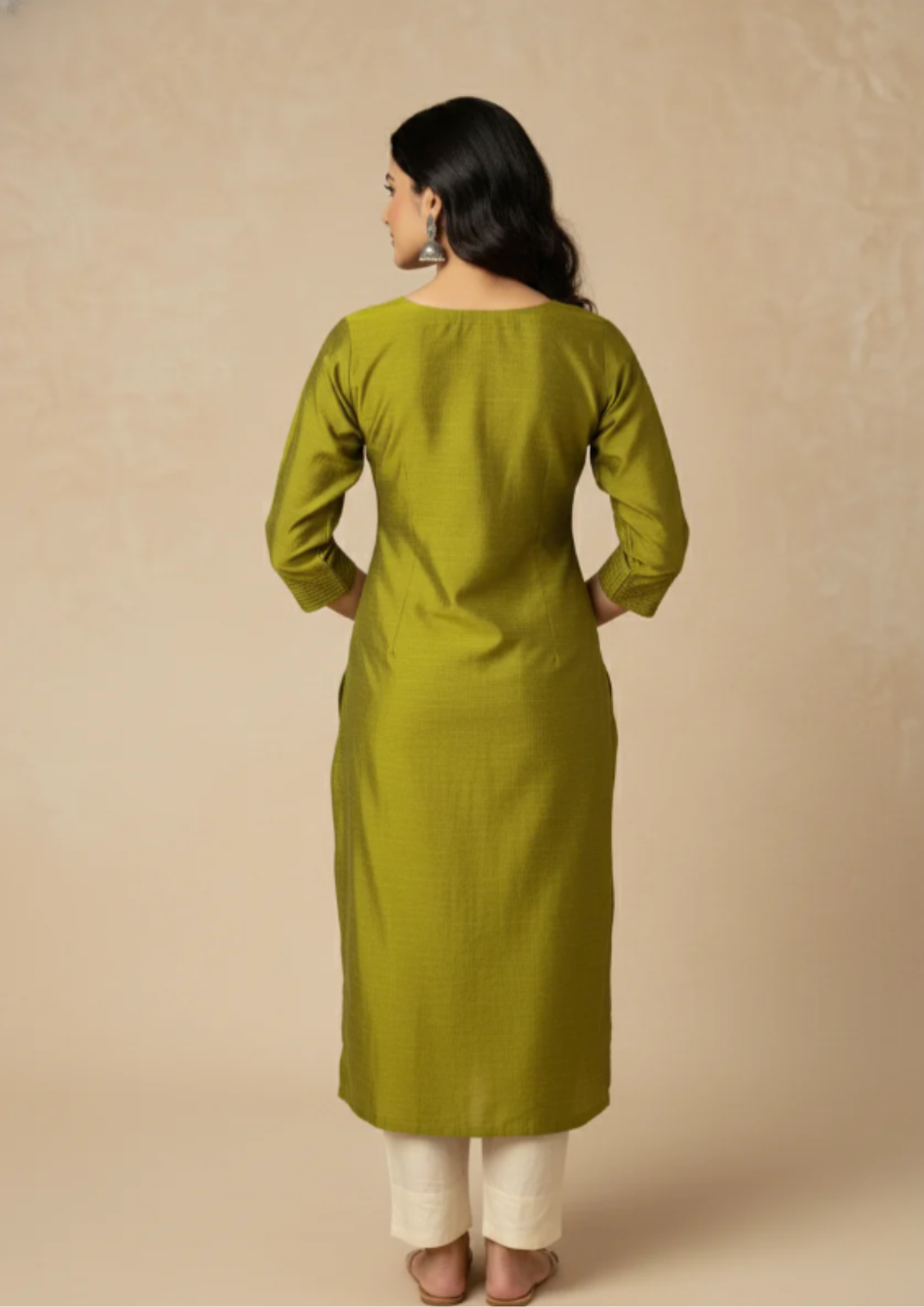 Gerade Kurta Kleid aus Viskose (Rayon) | Velnorah