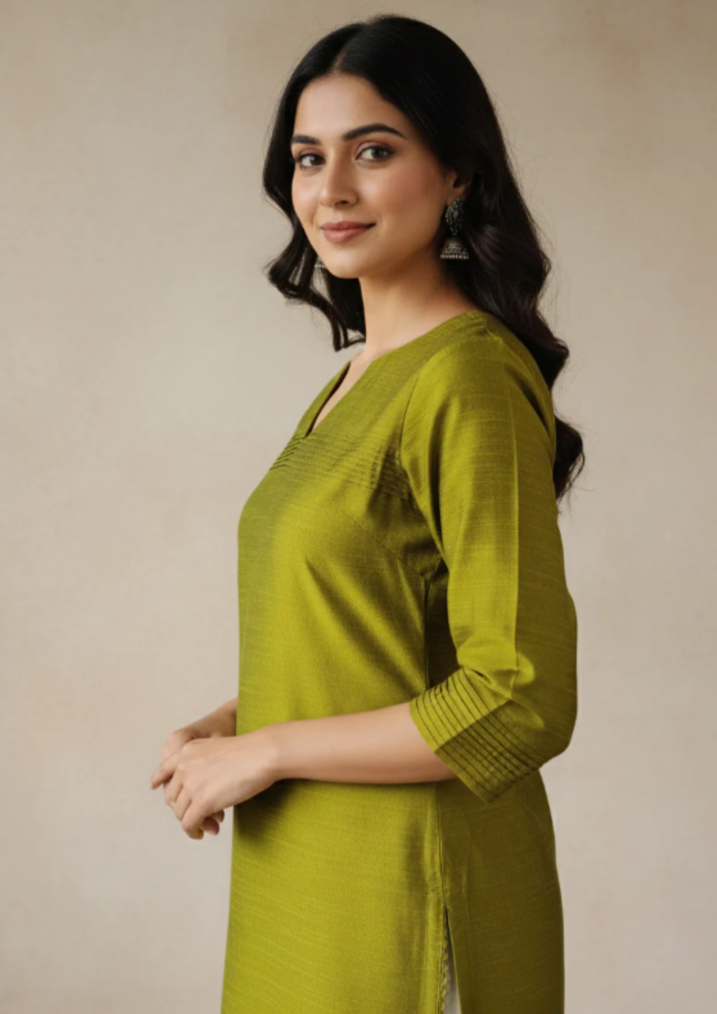 Gerade Kurta Kleid aus Viskose (Rayon) | Velnorah