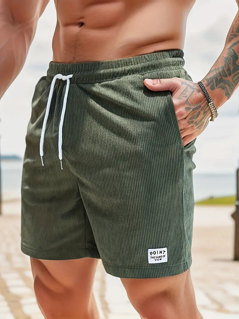 Herren Badeshorts leicht mit Kordelzug und elastischem Bund