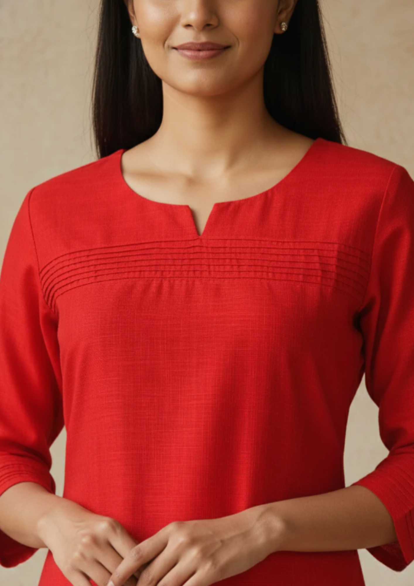 Gerade Kurta Kleid aus Viskose (Rayon) | Velnorah