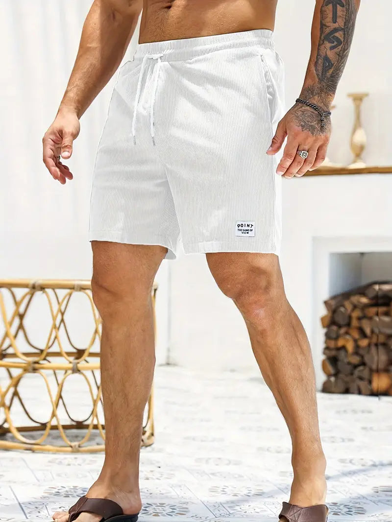 Herren Badeshorts leicht mit Kordelzug und elastischem Bund