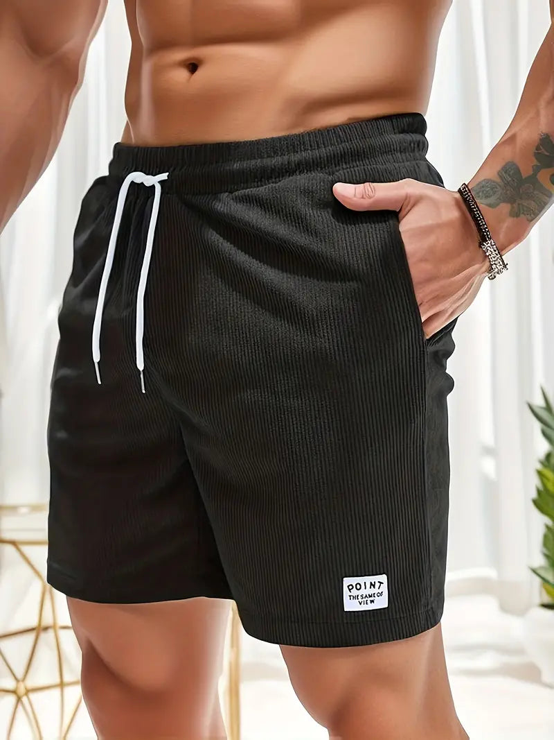 Herren Badeshorts leicht mit Kordelzug und elastischem Bund