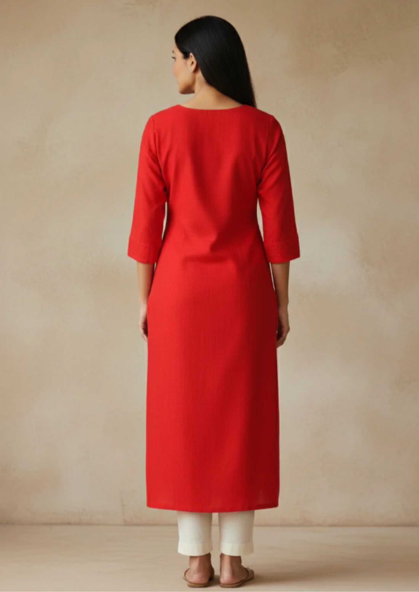 Gerade Kurta Kleid aus Viskose (Rayon) | Velnorah