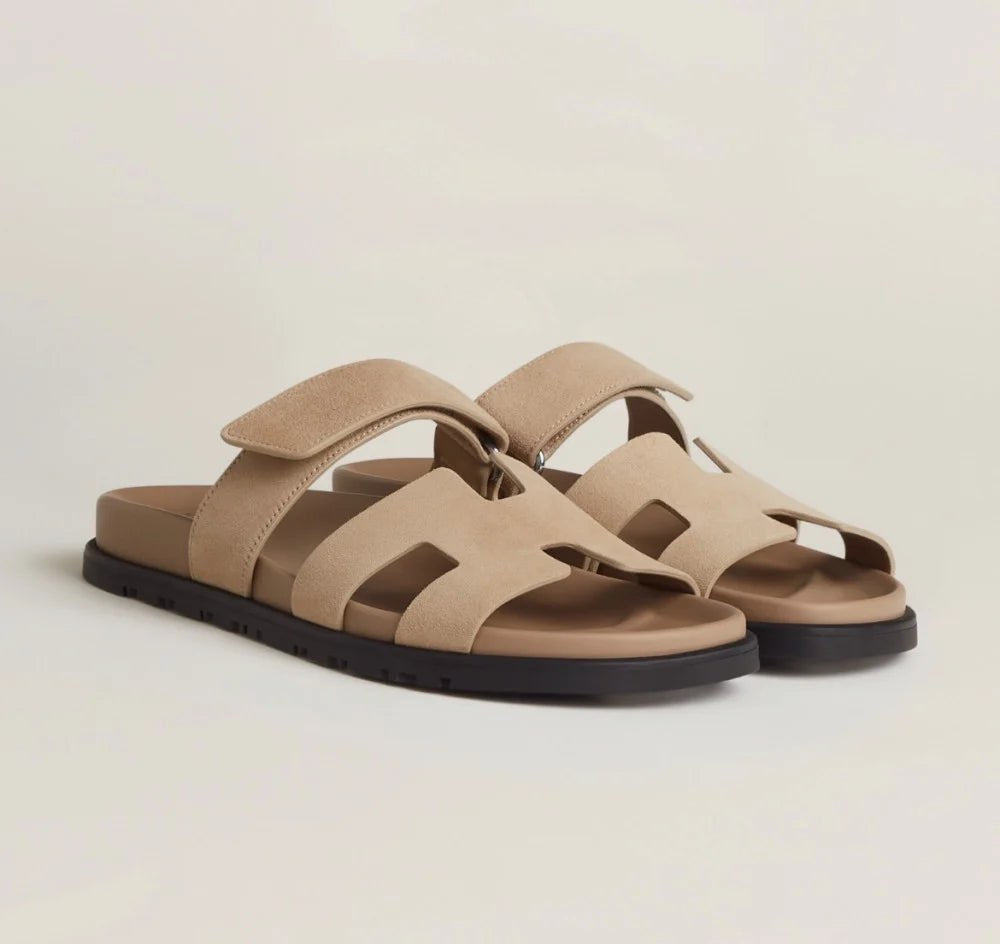 Damen Riemchensandalen flach mit offener Zehenpartie