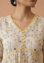 A-Linien Kleid aus Baumwolle mit Muster | Velnorah