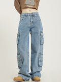 Baggy Cargo-Jeans für Damen mit entspannter Passform-Velnorah