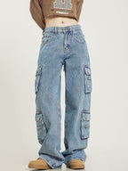 Baggy Cargo-Jeans für Damen mit entspannter Passform-Velnorah