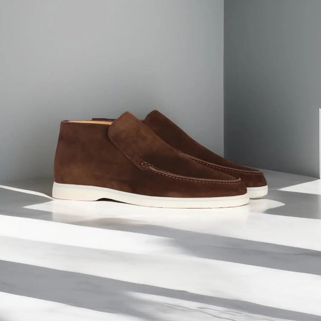 Bequeme Slipper für Herren mit gesticktem Obermaterial-Velnorah