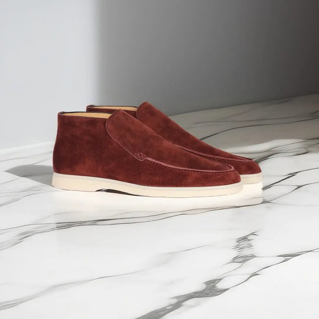 Bequeme Slipper für Herren mit gesticktem Obermaterial-Velnorah