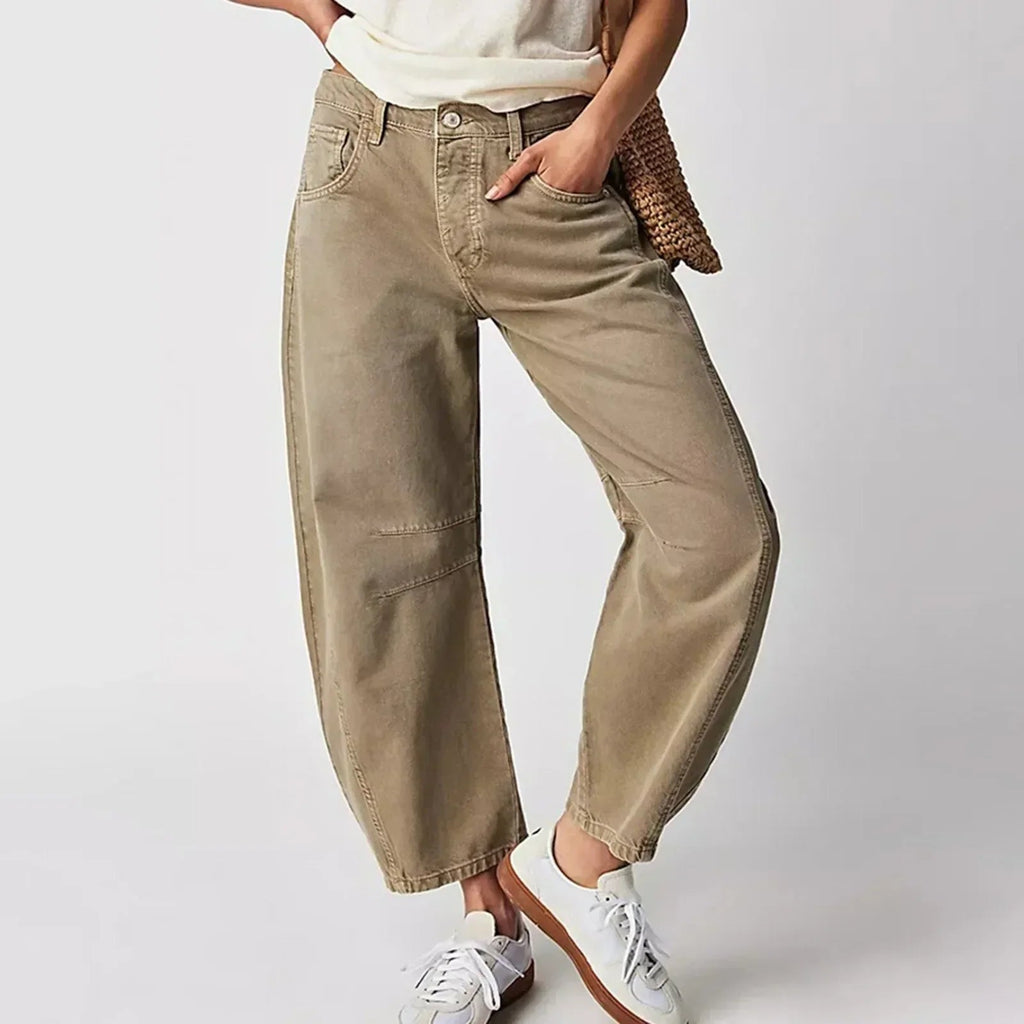 Bequeme Weite Hose für Damen mit entspannter Passform-Velnorah
