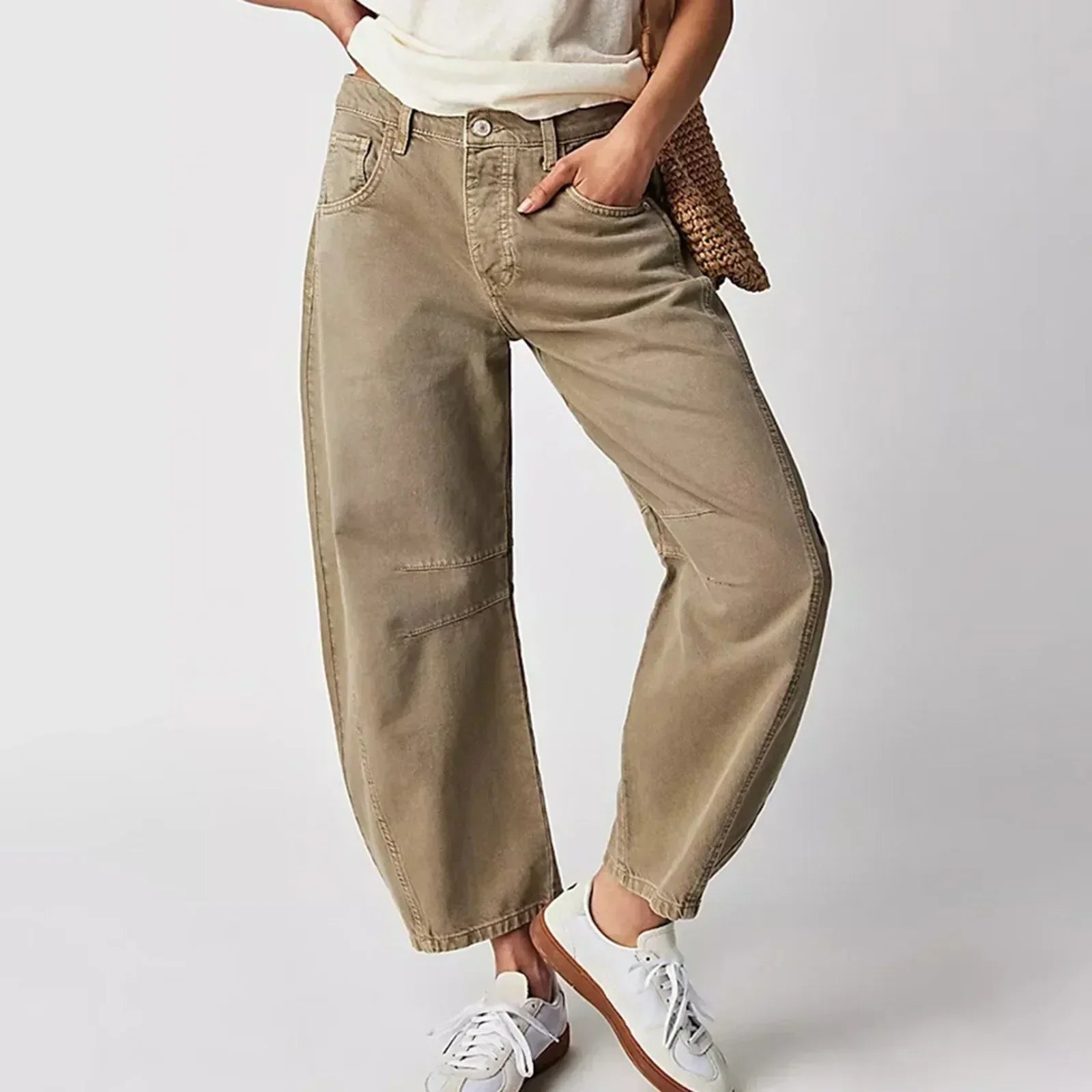 Bequeme Weite Hose für Damen mit entspannter Passform-Velnorah