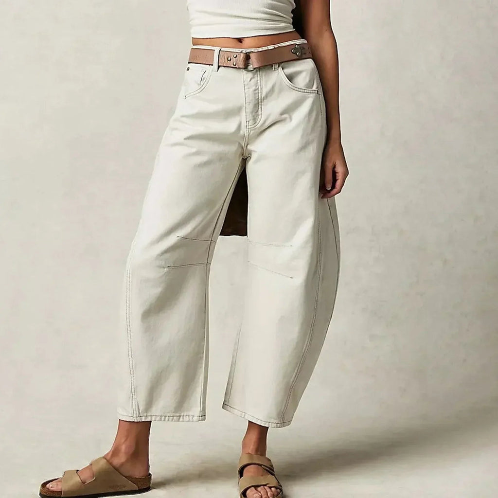 Bequeme Weite Hose für Damen mit entspannter Passform-Velnorah