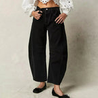 Bequeme Weite Hose für Damen mit entspannter Passform-Velnorah
