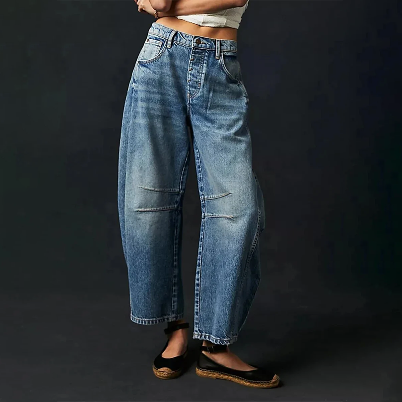 Bequeme Weite Hose für Damen mit entspannter Passform-Velnorah