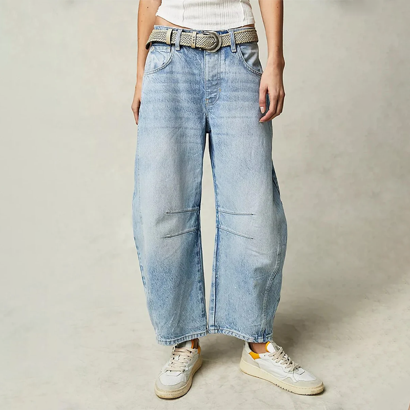 Bequeme Weite Hose für Damen mit entspannter Passform-Velnorah