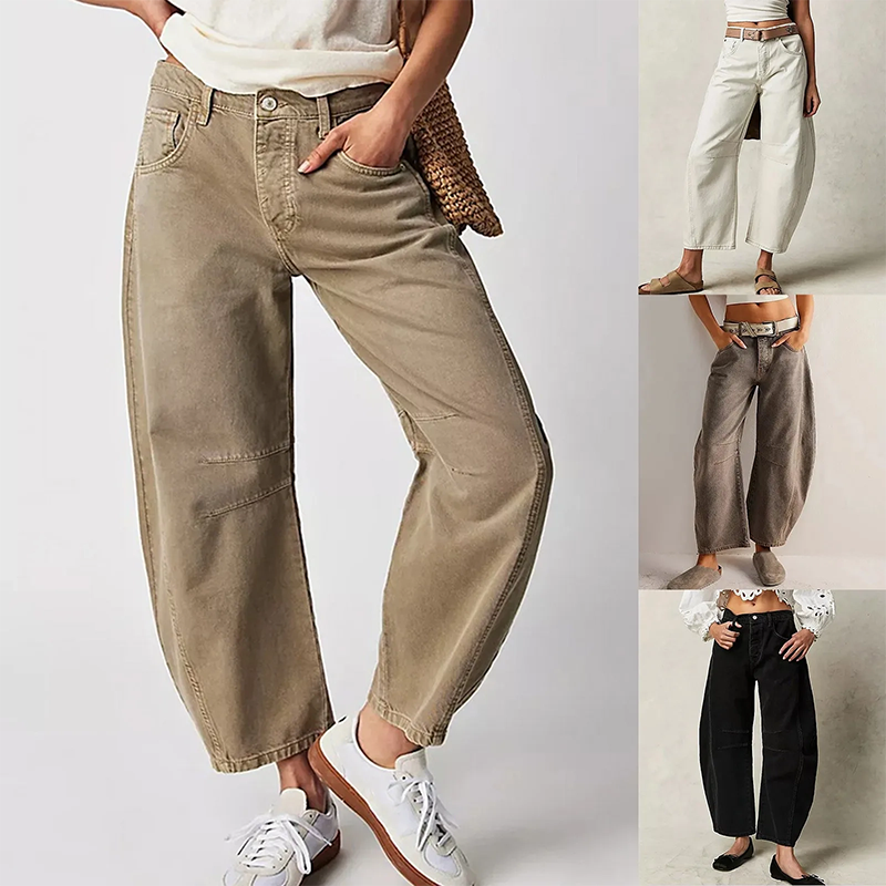 Bequeme Weite Hose für Damen mit entspannter Passform-Velnorah