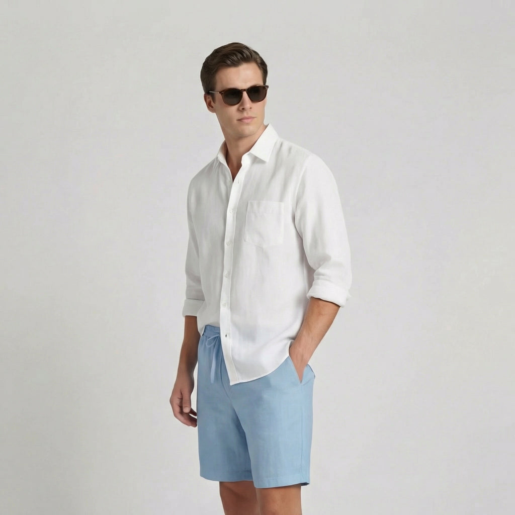 Bermuda-Shorts Herren Elastischer Bund Lässig Sommer-Velnorah