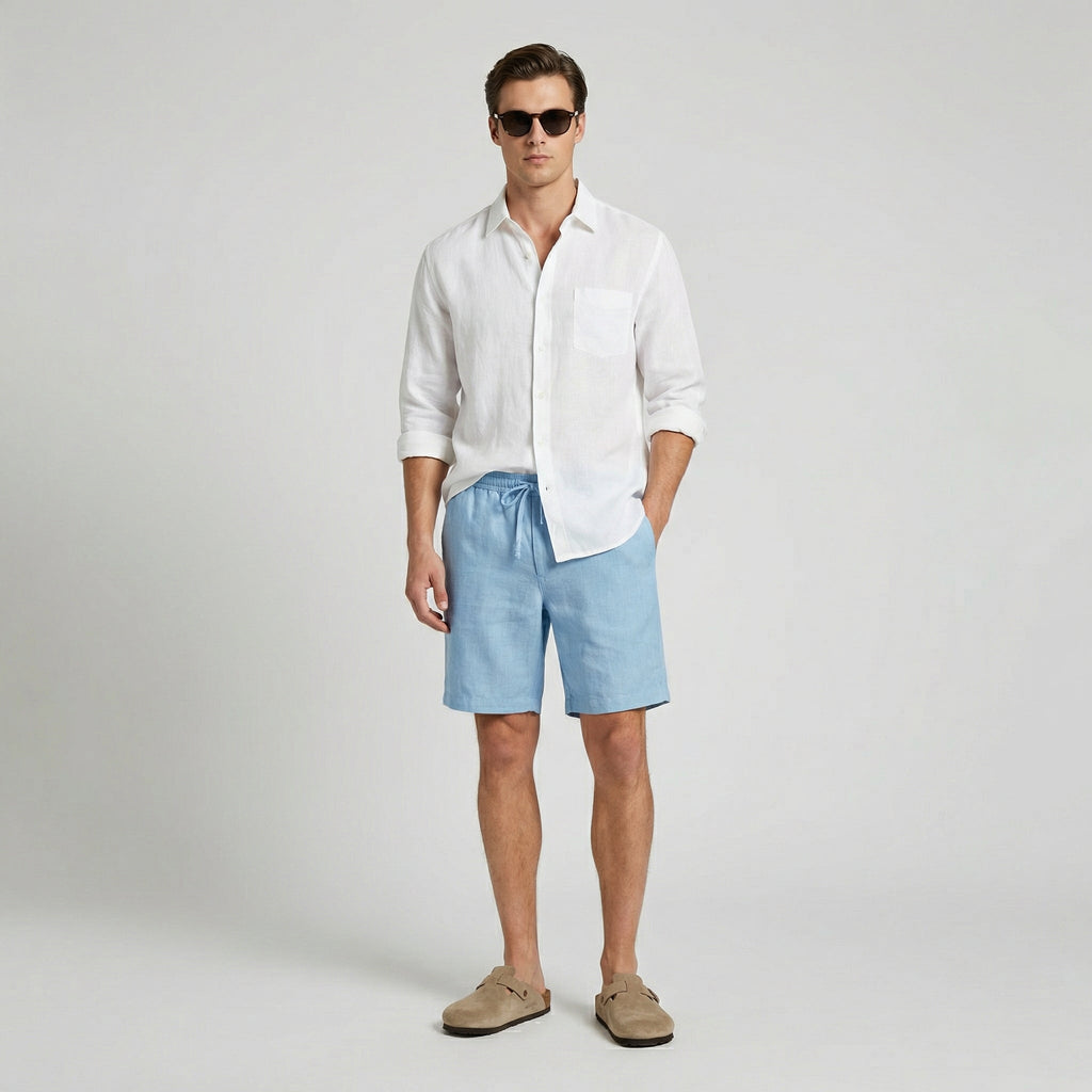 Bermuda-Shorts Herren Elastischer Bund Lässig Sommer-Velnorah