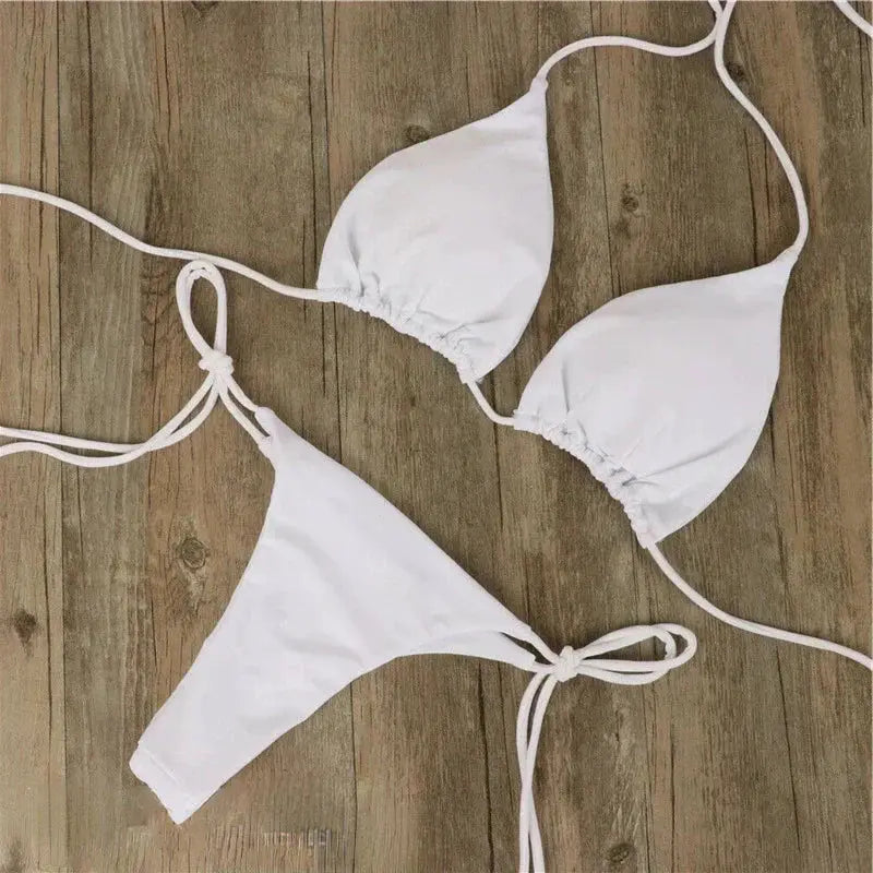 Bikini Damen Goldene Sommer Glanz Schwimmbad Strand Elegante Passform-Velnorah