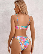 Bikini Damen Tropisches Blumenmuster Strand Sommer-Velnorah