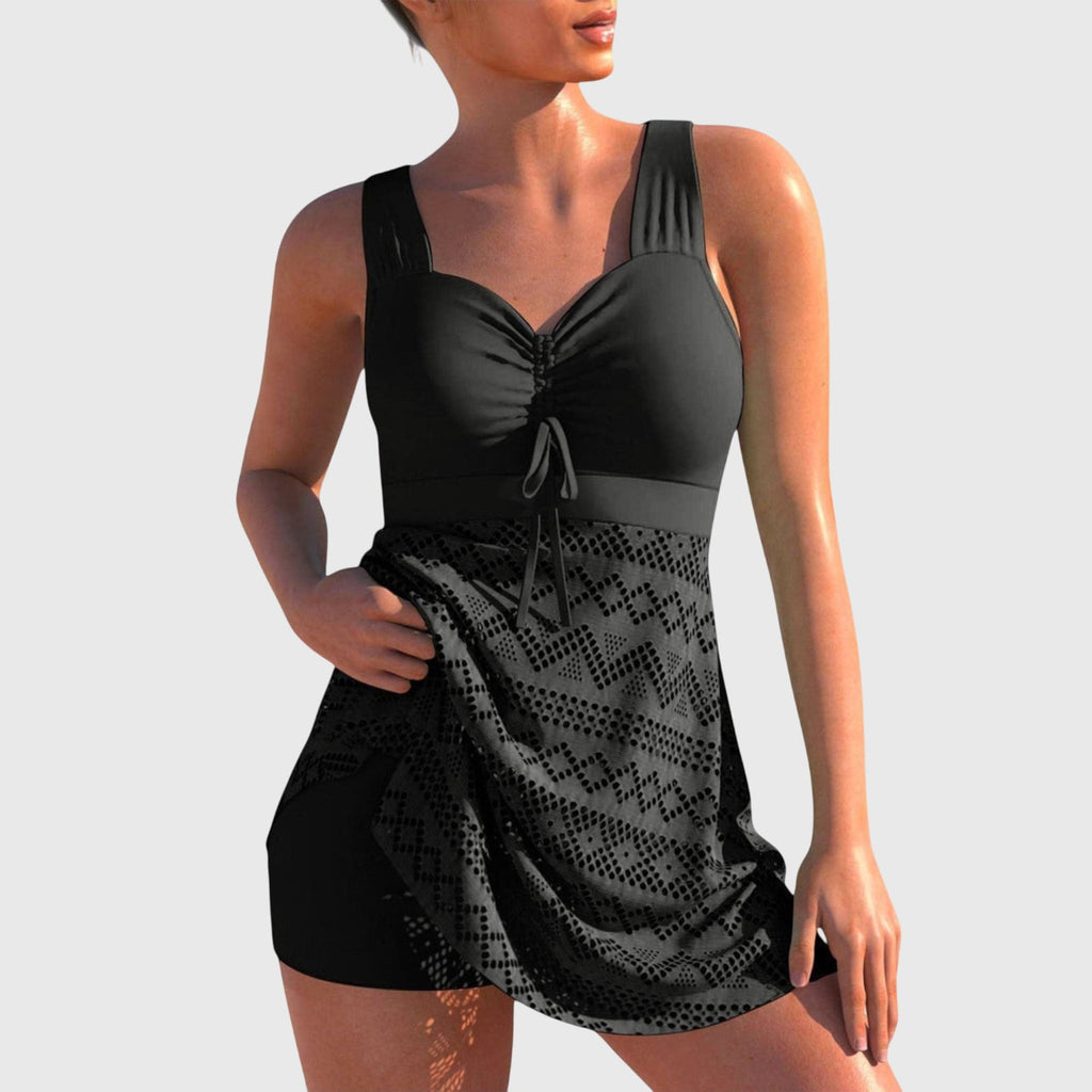 Bikini-Set Damen Regular Fit Komfortabel mit Rundhals-Velnorah