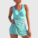 Bikini-Set Damen Regular Fit Komfortabel mit Rundhals-Velnorah