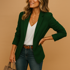 Blazer Damen Lange Ärmel Figurformend Slim Fit Casual-Velnorah