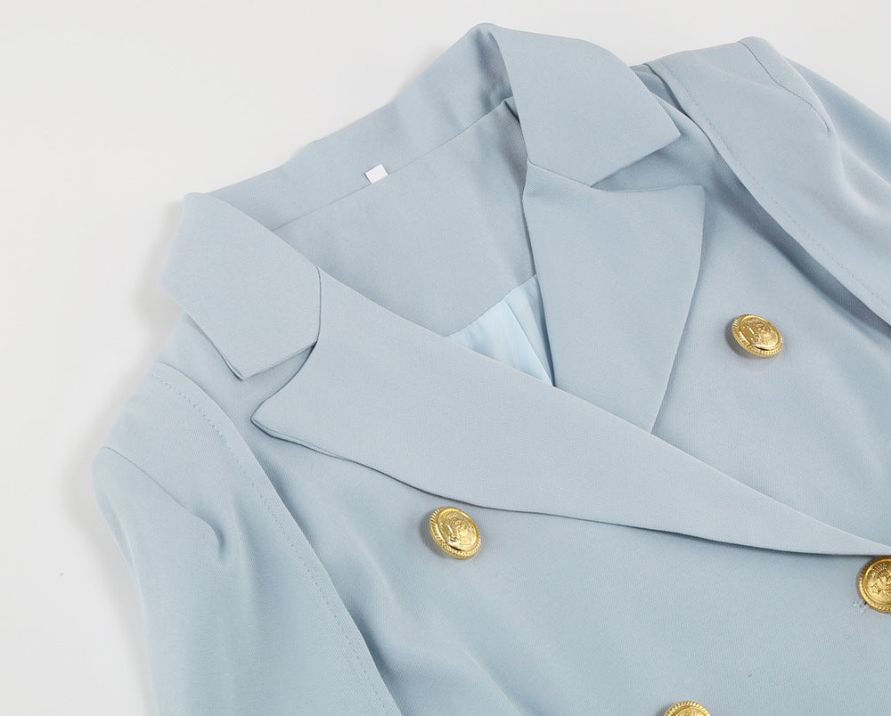 Blazer Kleid Mit Cape Und Gürtel Für Frauen-Velnorah