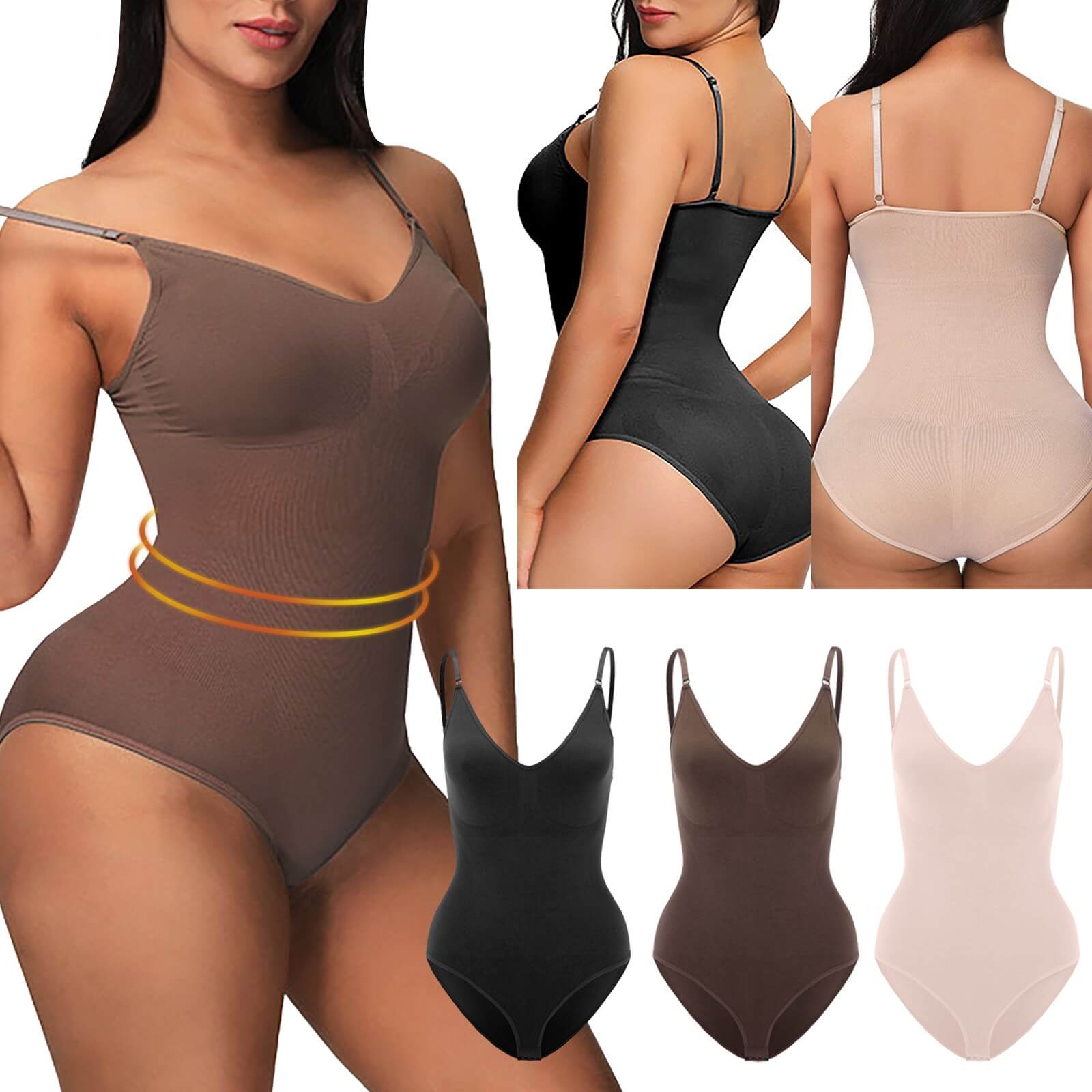 Body Shaper für Damen mit niedrigem Rücken und liftendem Effekt-Velnorah