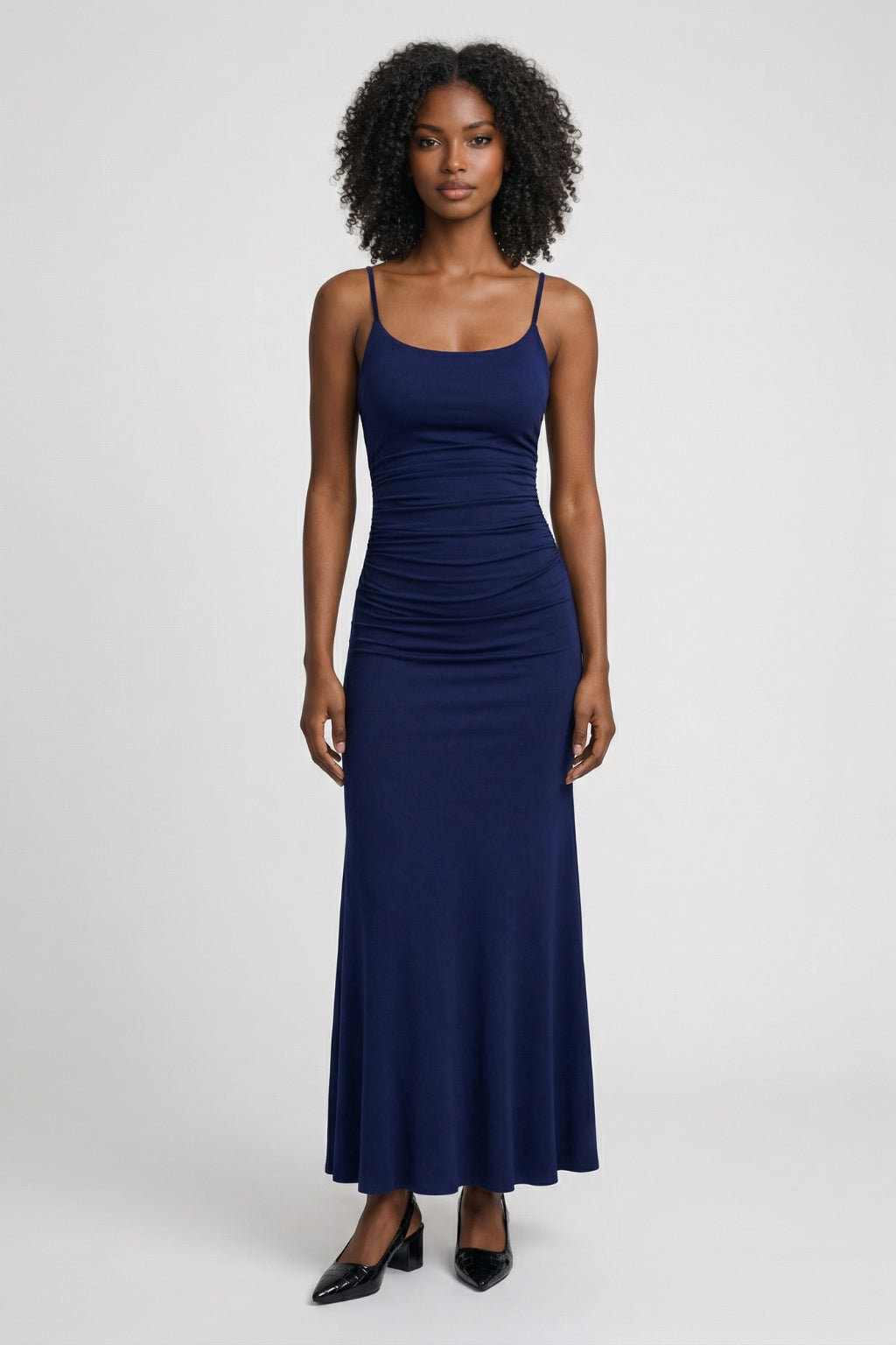 Bodycon Maxi Kleid Damen Dünne Träger Elegant Formal-Velnorah