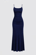 Bodycon Maxi Kleid Damen Dünne Träger Elegant Formal-Velnorah