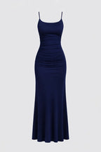 Bodycon Maxi Kleid Damen Dünne Träger Elegant Formal-Velnorah