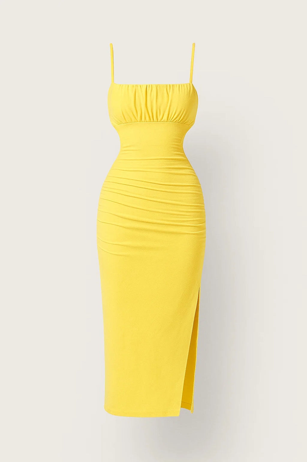 Bodycon Midi Kleid Damen Träger Sommer Casual-Velnorah