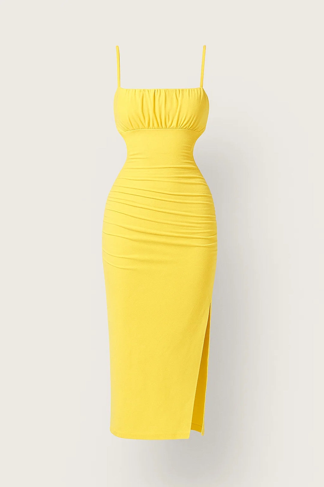 Bodycon Midi Kleid Damen Träger Sommer Casual-Velnorah