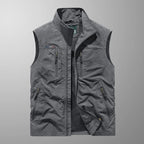 Bodywarmer Herren Reißverschluss Stehkragen Outdoor Weste-Velnorah