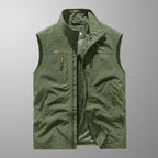 Bodywarmer Herren Reißverschluss Stehkragen Outdoor Weste-Velnorah