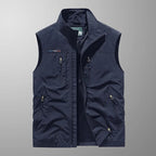 Bodywarmer Herren Reißverschluss Stehkragen Outdoor Weste-Velnorah