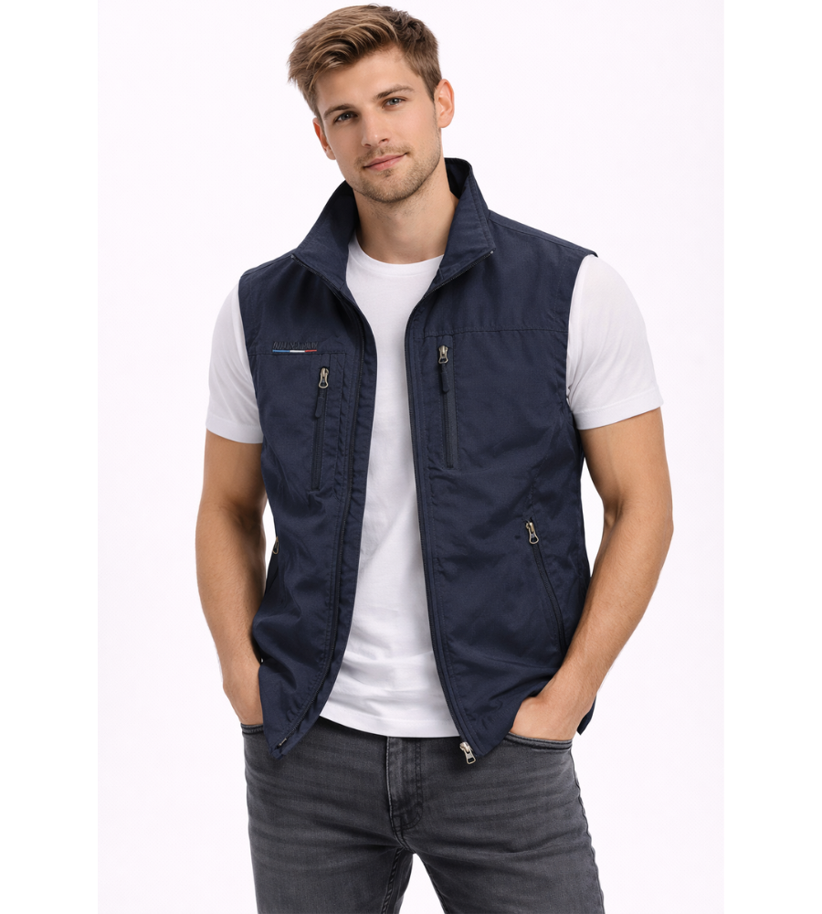 Bodywarmer Herren Reißverschluss Stehkragen Outdoor Weste-Velnorah