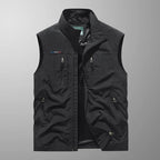 Bodywarmer Herren Reißverschluss Stehkragen Outdoor Weste-Velnorah