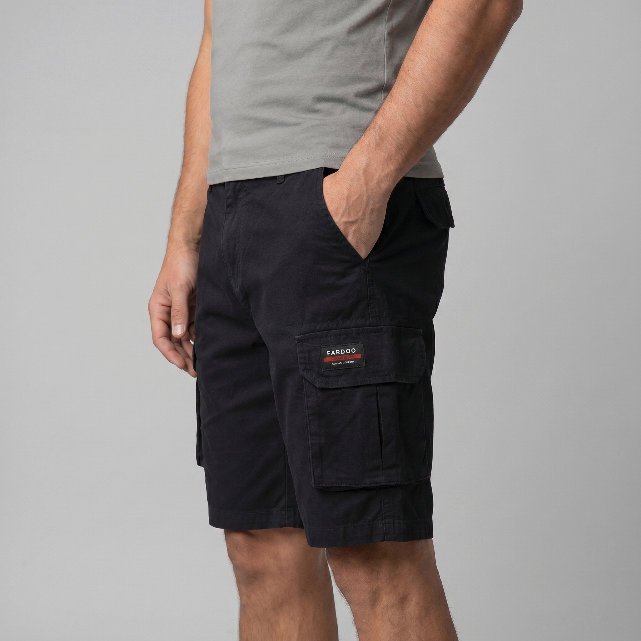 Cargo-Shorts Herren Relaxed Fit Mehrere Taschen Casual-Velnorah