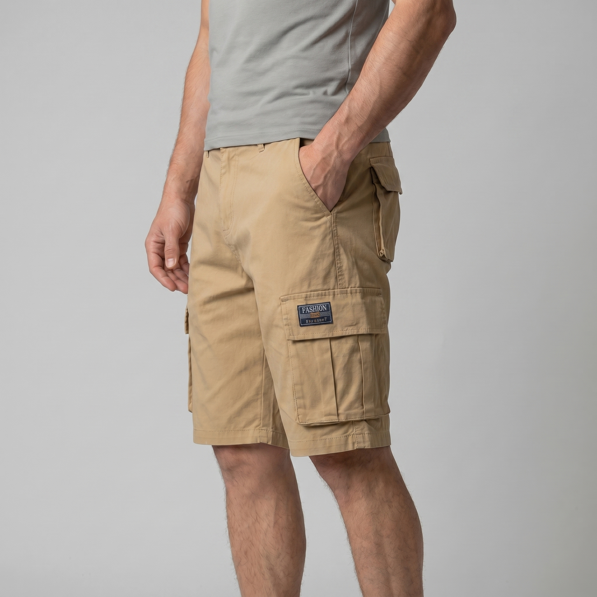 Cargo-Shorts Herren Relaxed Fit Mehrere Taschen Casual-Velnorah