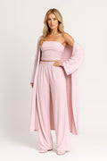 Co-Ord Set Damen Lange Hose Weste Strapless Top-Velnorah