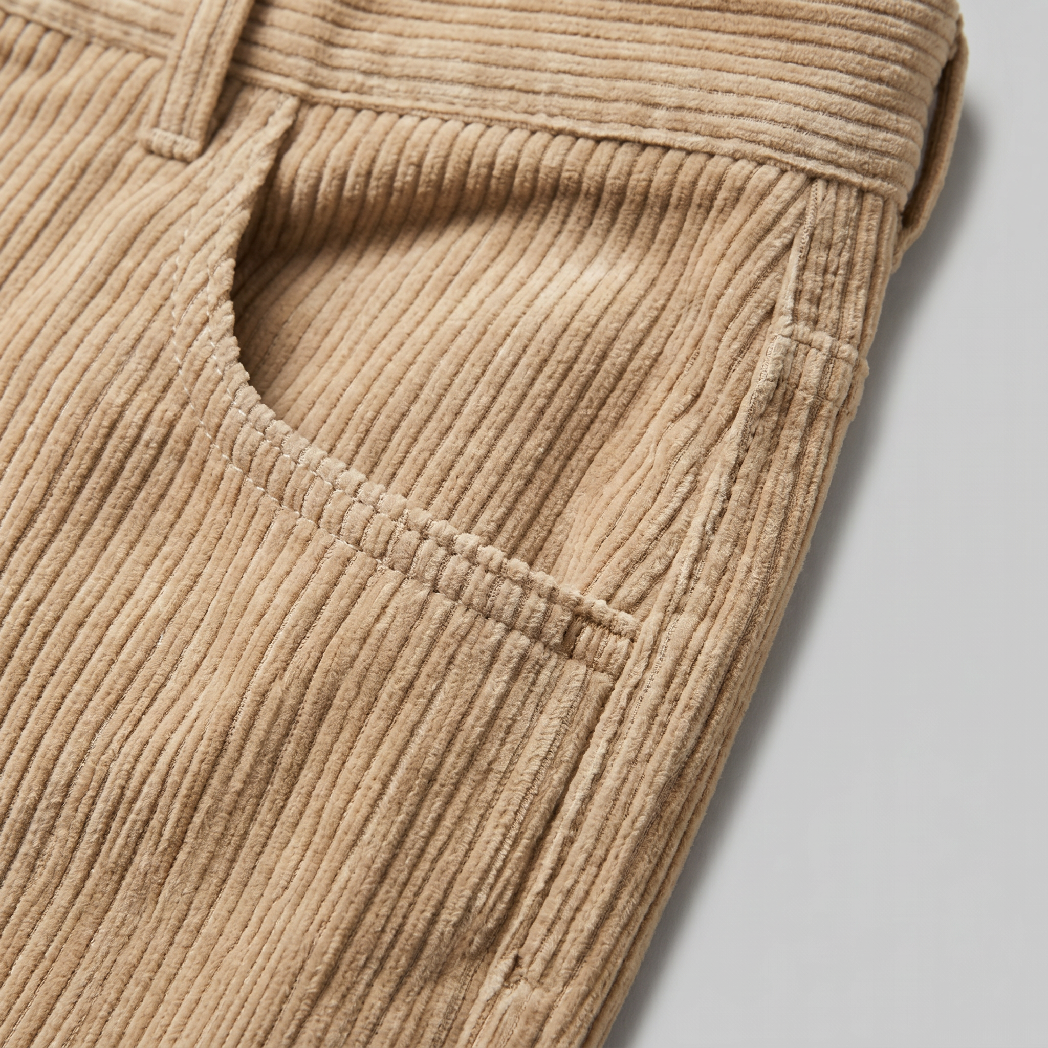 Corduroy Faltenhose Herren Klassisch Formal-Velnorah