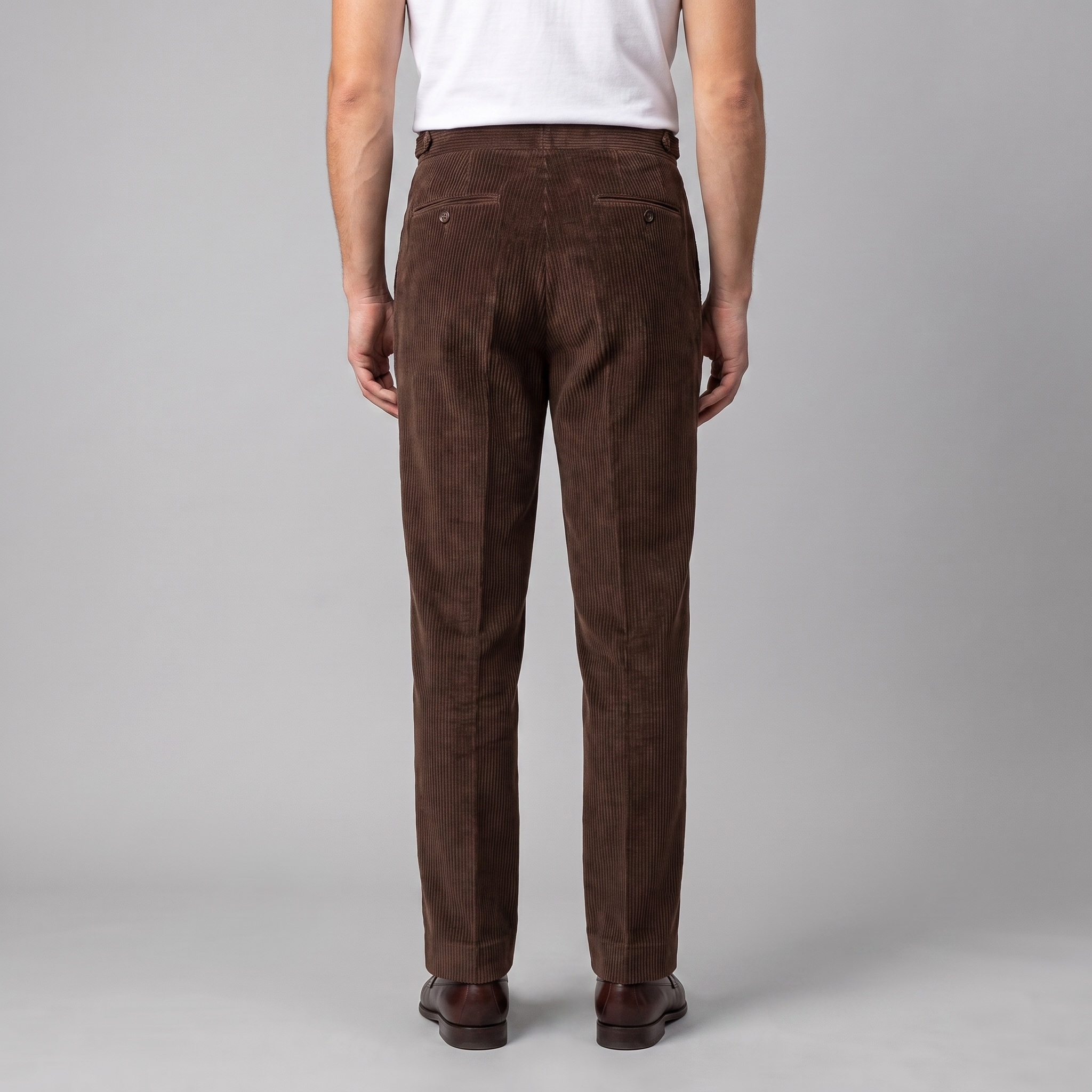 Corduroy Faltenhose Herren Maßgeschneidert Klassisch Winter-Velnorah