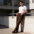 Corduroy Faltenhose Herren Maßgeschneidert Klassisch Winter-Velnorah