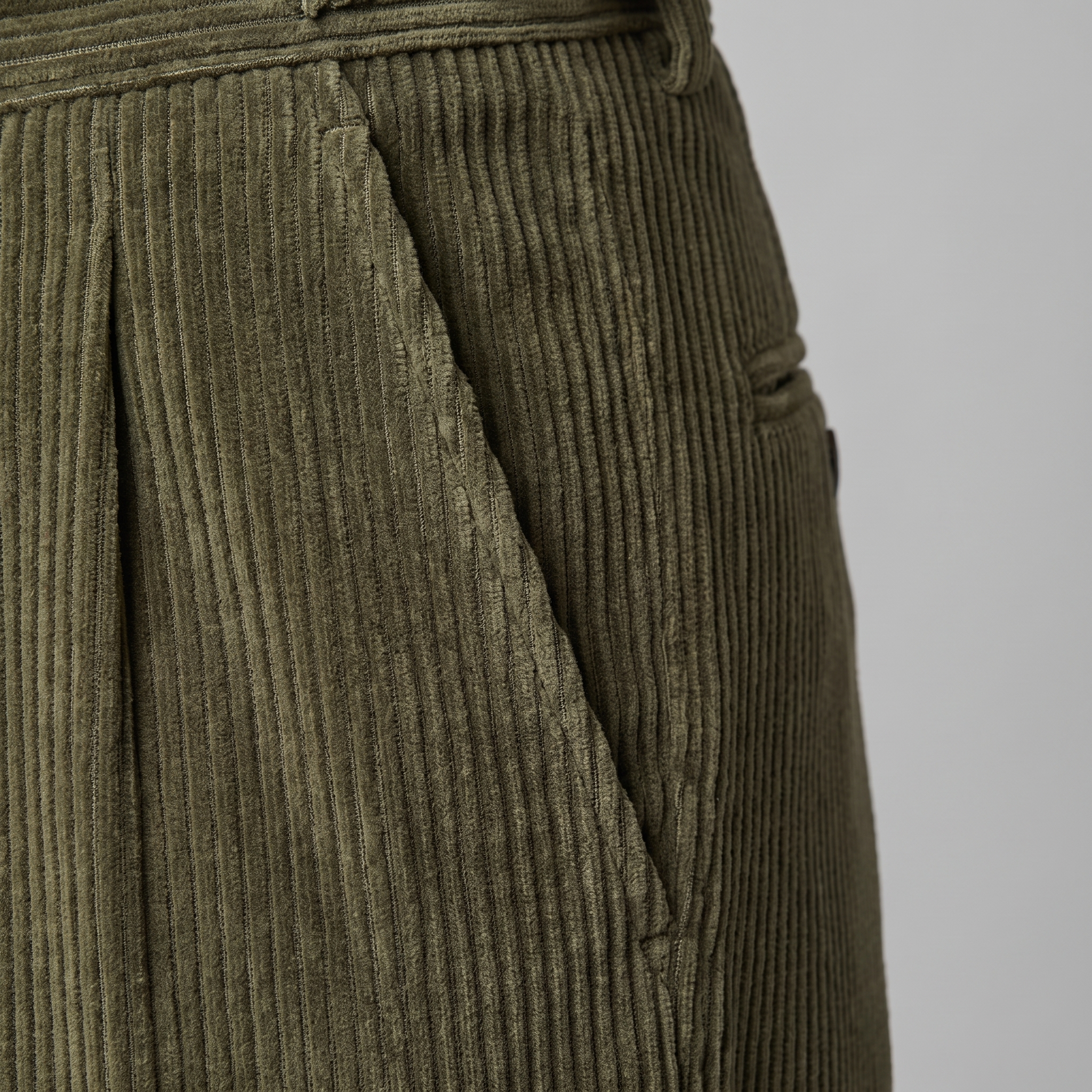 Corduroy Faltenhose Herren Maßgeschneidert Klassisch Winter-Velnorah