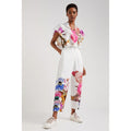 Elegantes Damen Set mit floraler Bluse und Hose von Velnorah