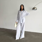 Elegantes Damen Seidenhemd mit feiner Struktur | Velnorah